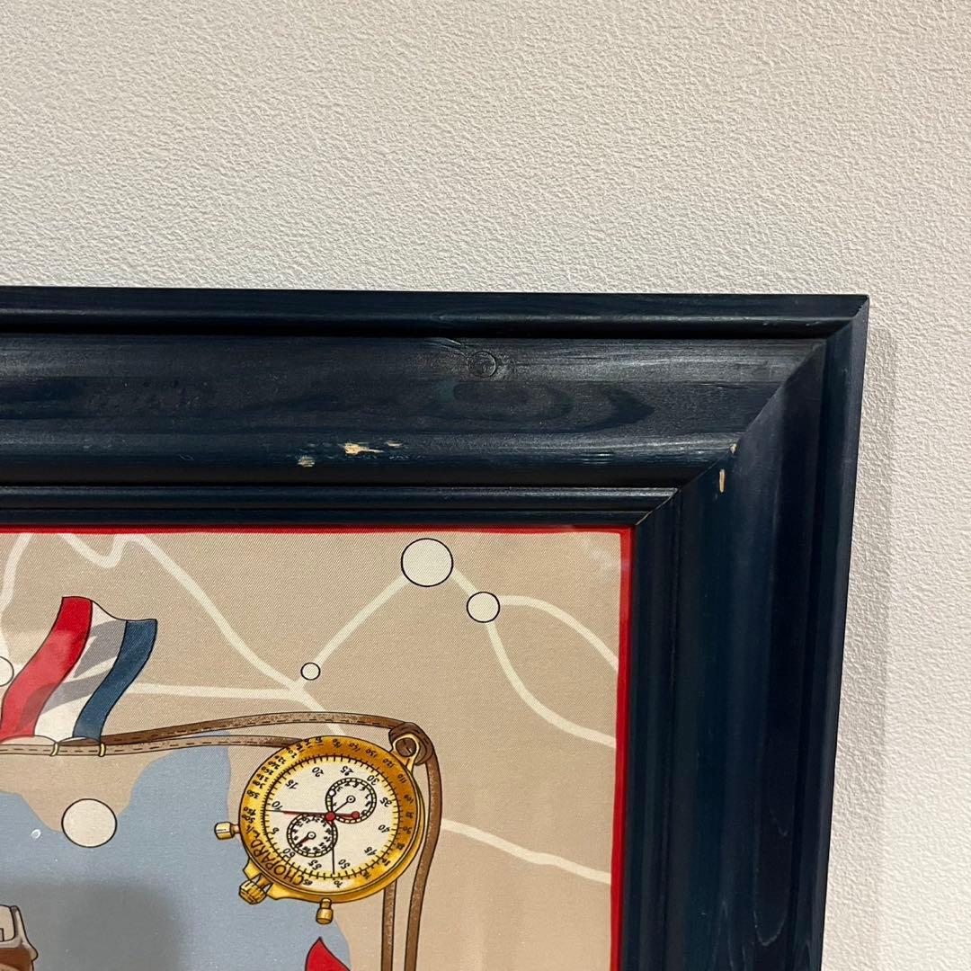 大型　額　正方形　スカーフ入り1