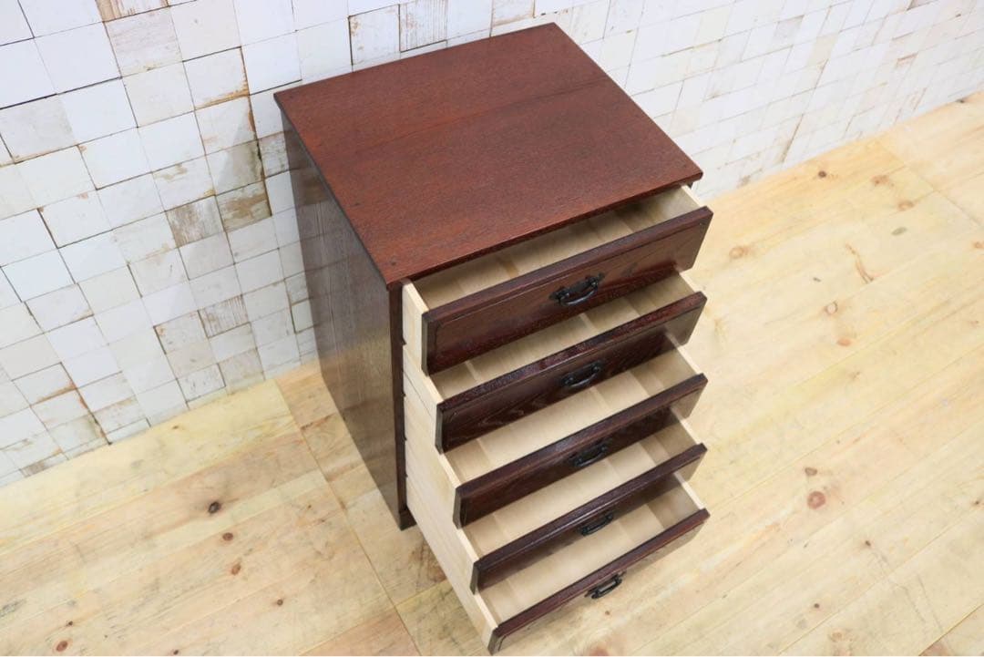 GMGT201○整理箪笥 チェスト 5段箪笥 和箪笥 引き出し アンティーク