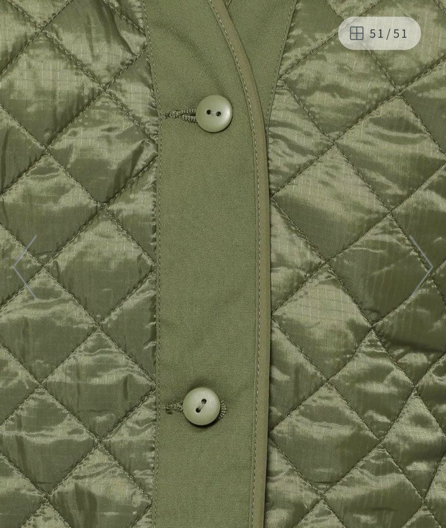 値下げ　niko and…キルトライナーハンティングジャケット美品