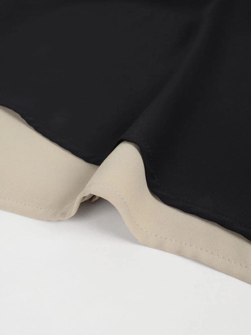 新品未使用FENNELバイカラーインパンツワンピース