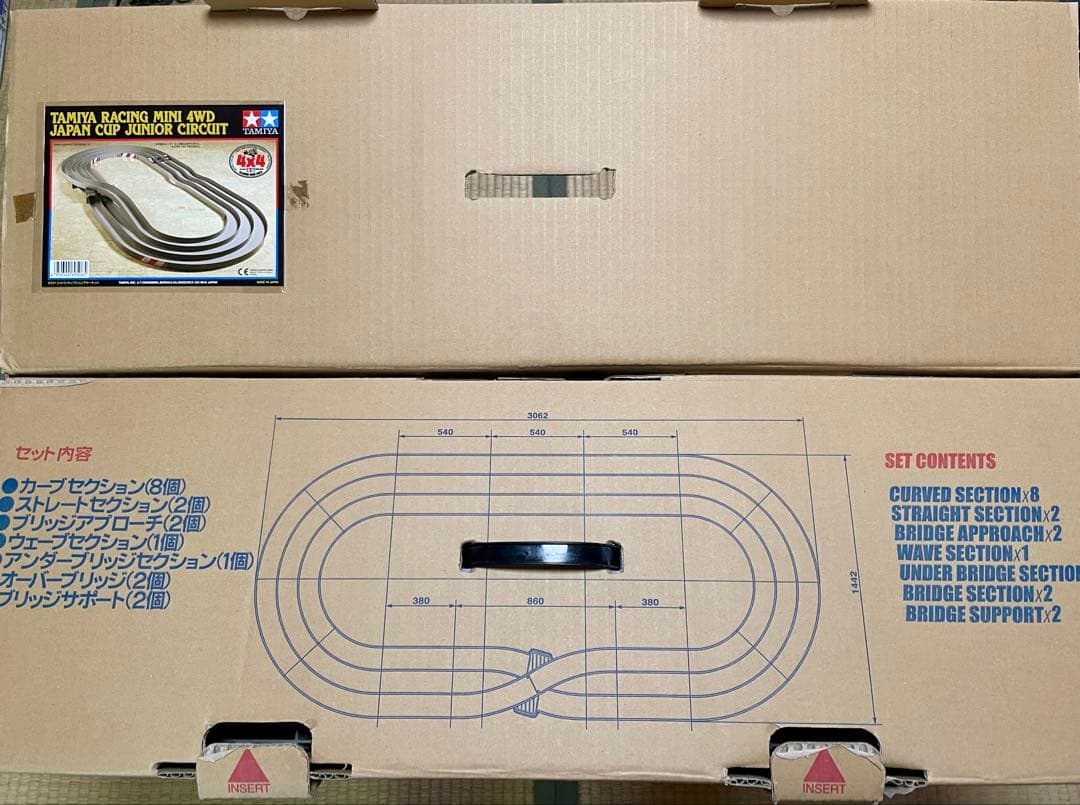 【欠品なし中古美品】ミニ四駆ジャパンカップJr.サーキット／タミヤ