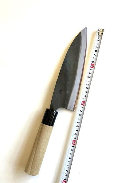 出刃包丁　安来正鋼　賜最優秀賞　調理庖丁 両刃　青一　約225㎜（刃の部分）