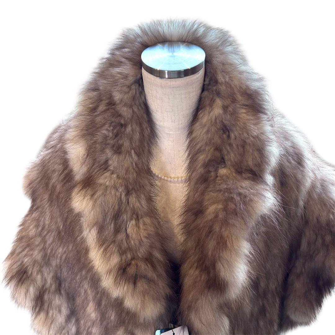 【セーブル本毛皮✨️新品タグ付き】 定価25万 マーテン カナディアン 高級毛皮