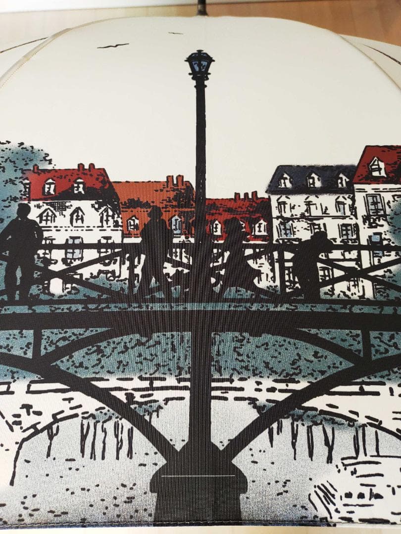 ☆新価格☆ Guy de Jean 長傘 雨/日傘兼用 PARIS（アイボリー）