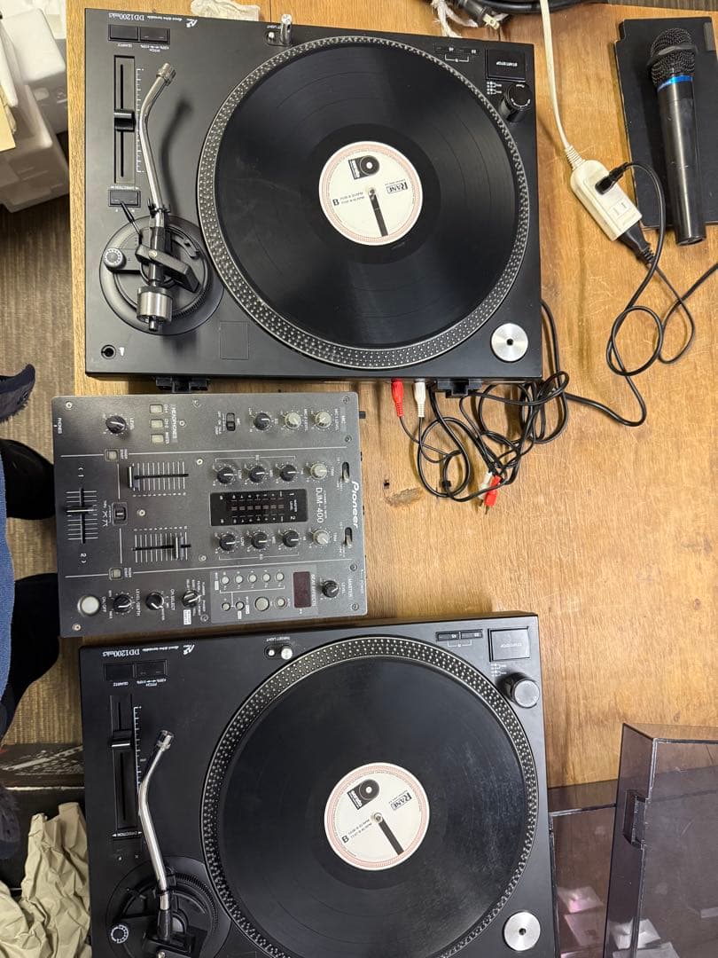 DJフルセットターンテーブル2台 DJM-400 Serato SL2動作確認済
