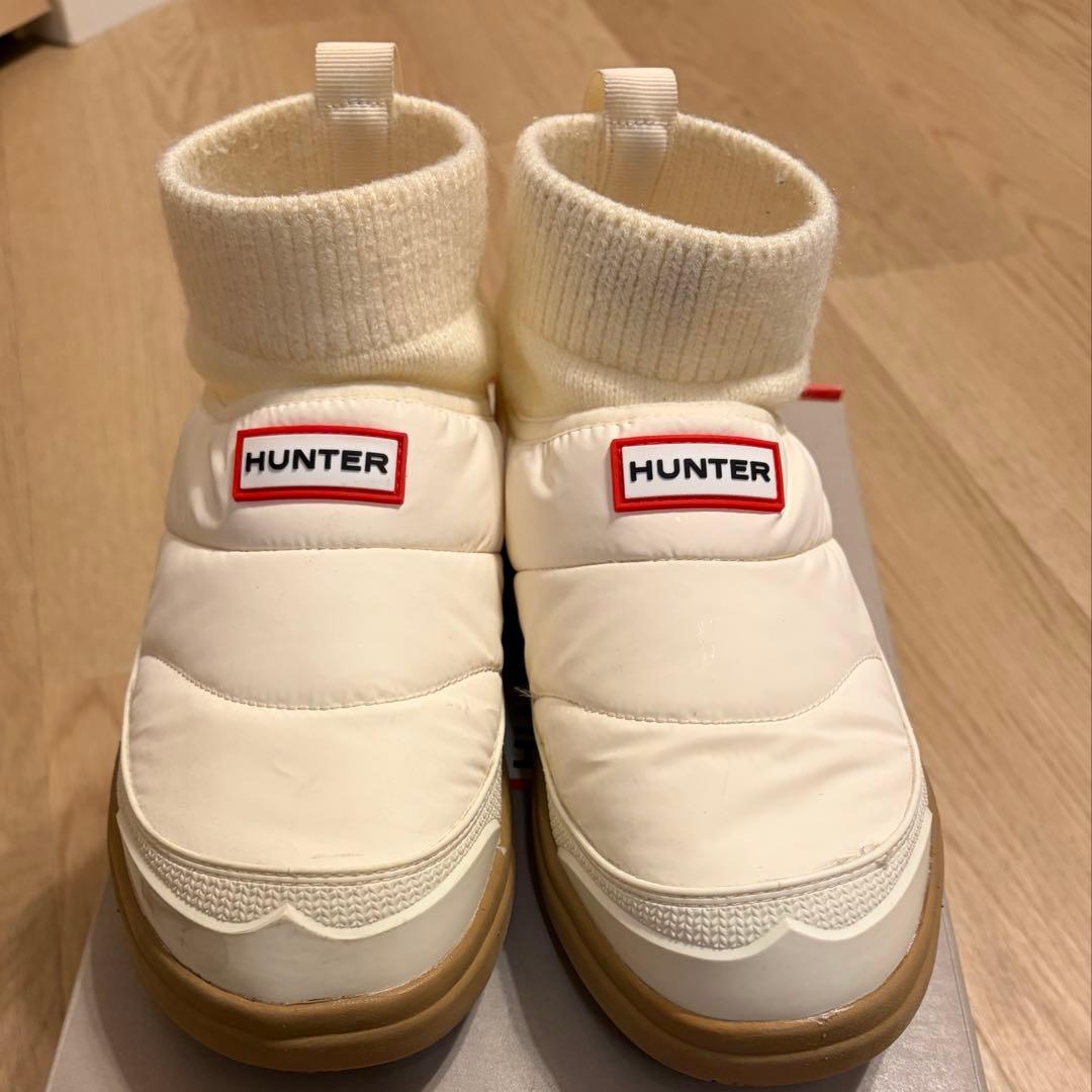 HUNTER ホワイト ブーツ