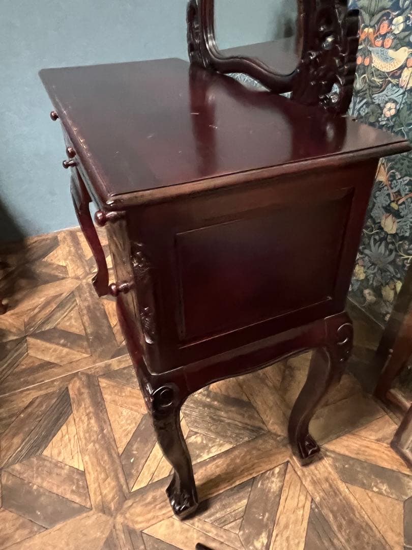 waku＊ドレッサー 鏡 ミラー 化粧台 鏡台 アンティークビンテージ