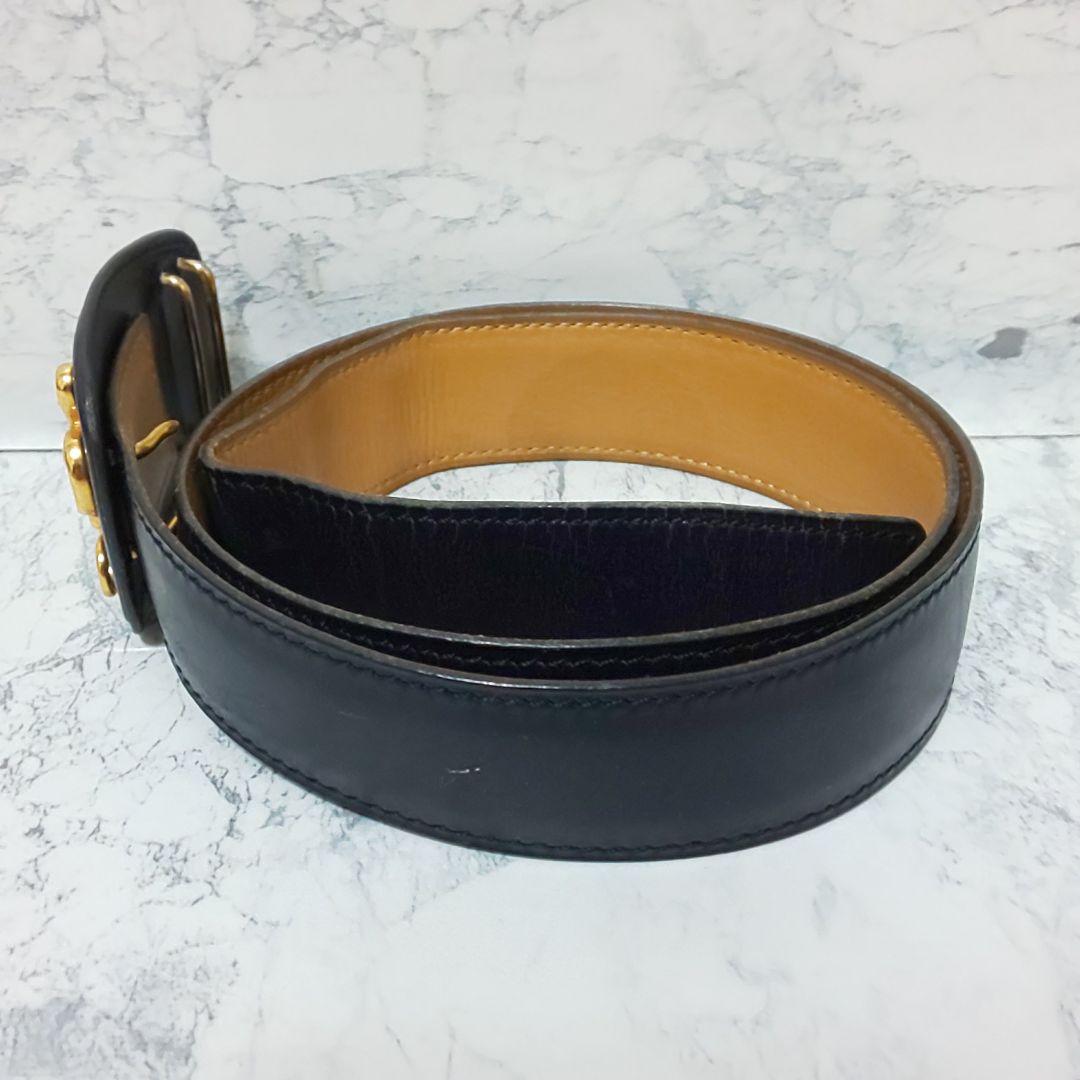 【極希少/美品】HERMES ヴィンテージ エンブレムバックル レザーベルト
