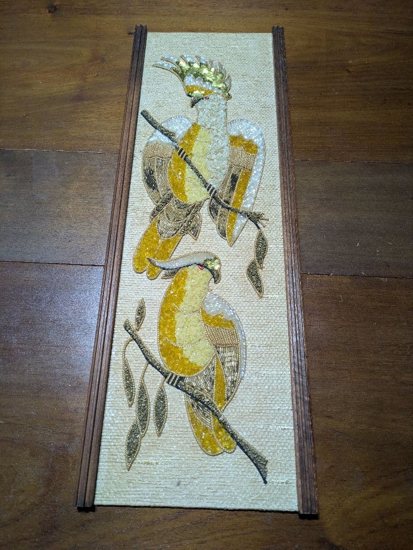 ヴィンテージグラベルアート壁掛け２個セット