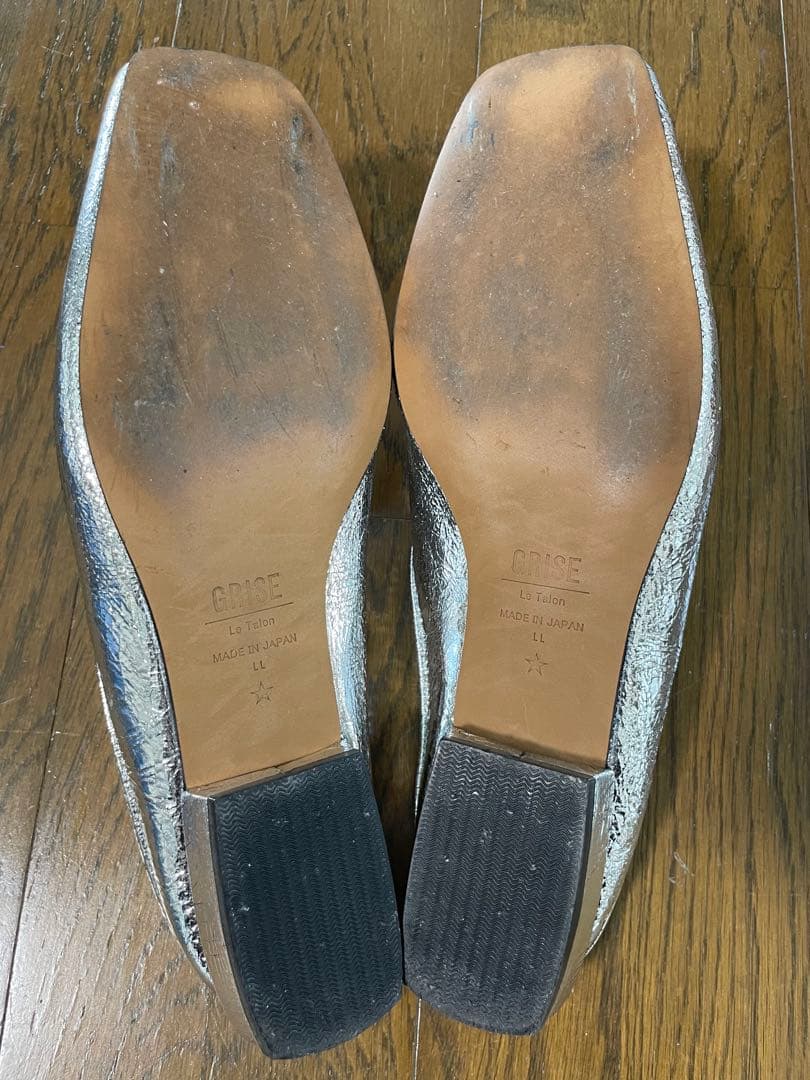 LE TALON シルバーローファーミュール