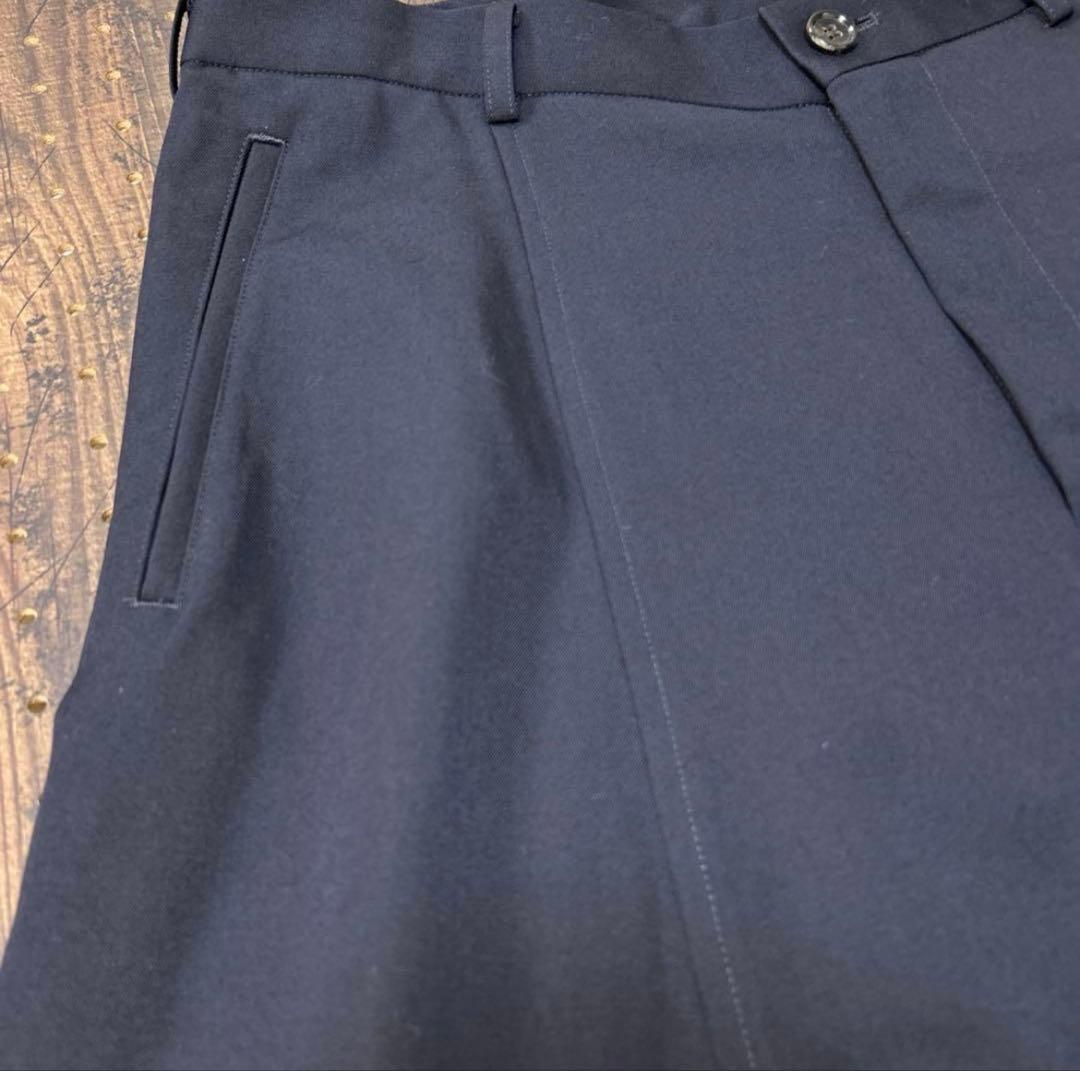 コムデギャルソン　サルエルパンツ　黒　紺　L ウール100%