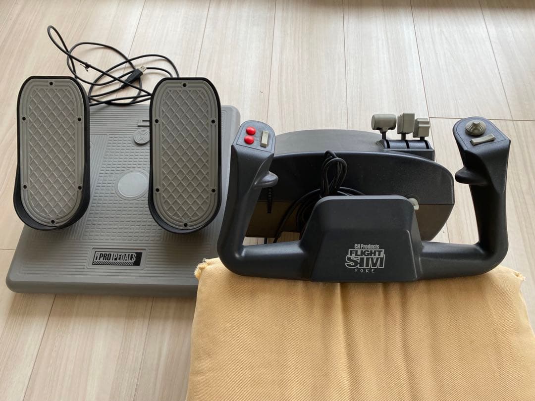 フライトシュミレーター　ヨーク&ラダーペダルセット