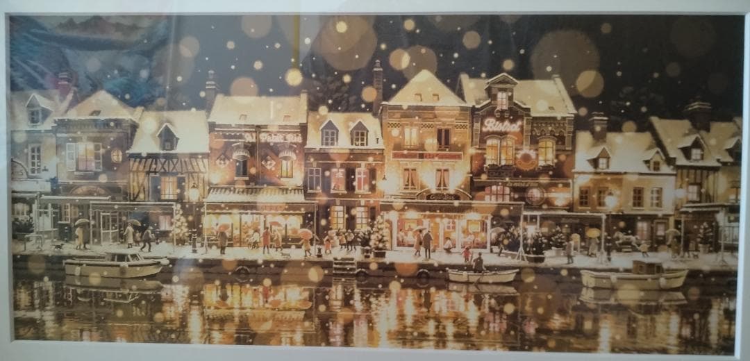 笹倉哲平ポスタ-「サン・ルーに降る雪」デラックス額