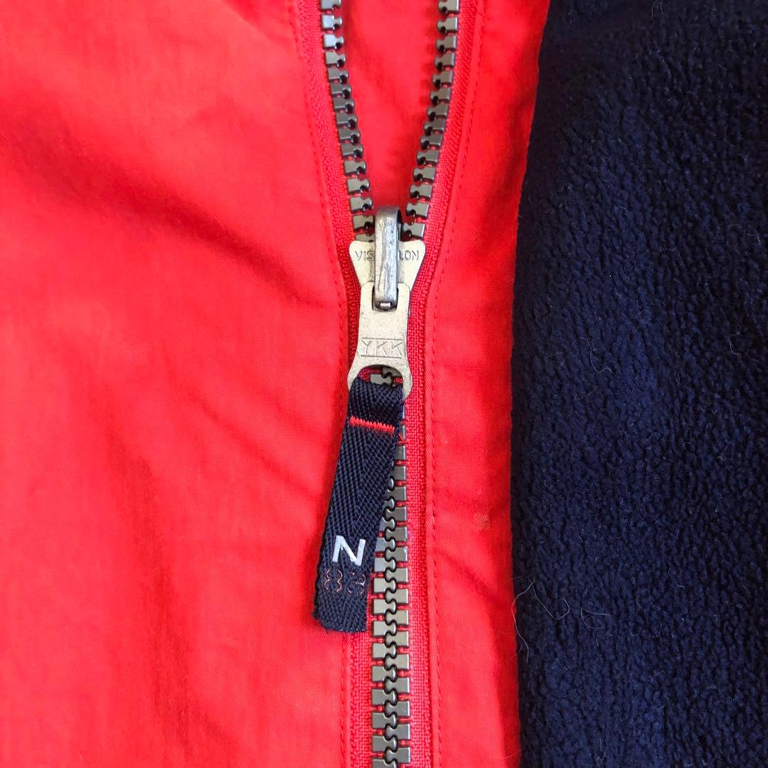 NAUTICA 00s ナイロン フリース リバーシブル ジャケット