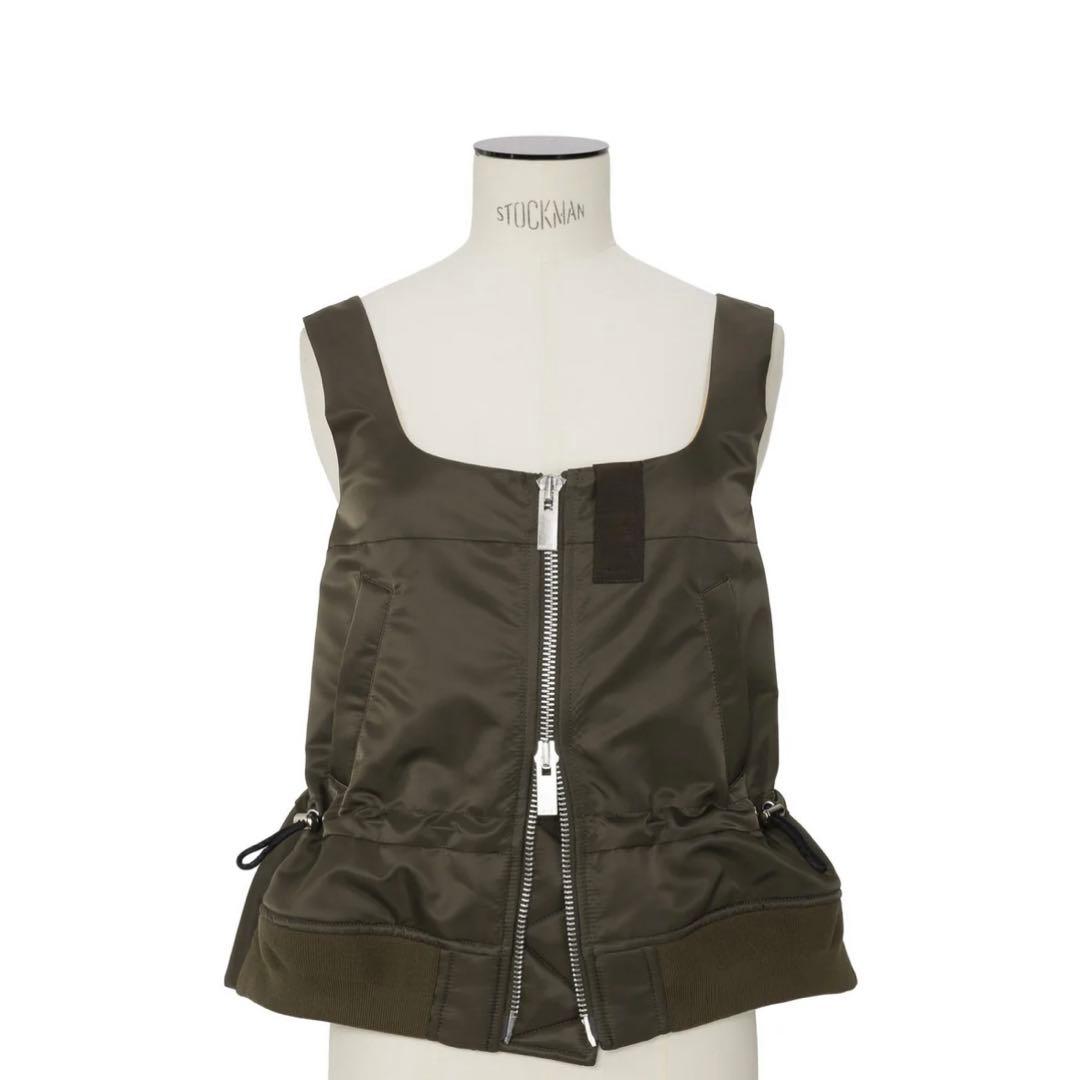 sacai 3サイズ Nylon Twill Tank Top