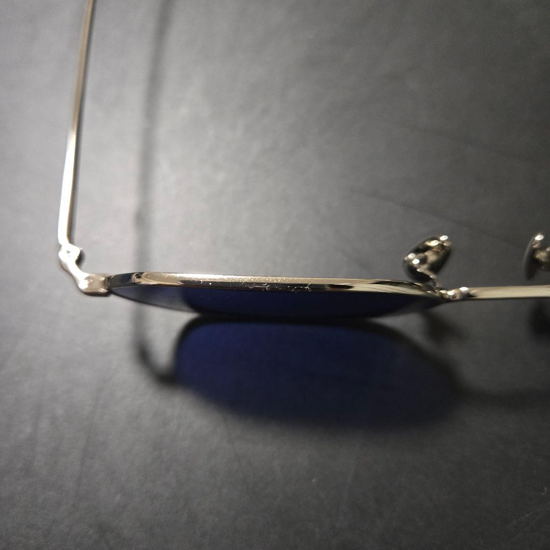 A.D.S.R. JASON 03 シルバー サングラス ネイビー ブルー