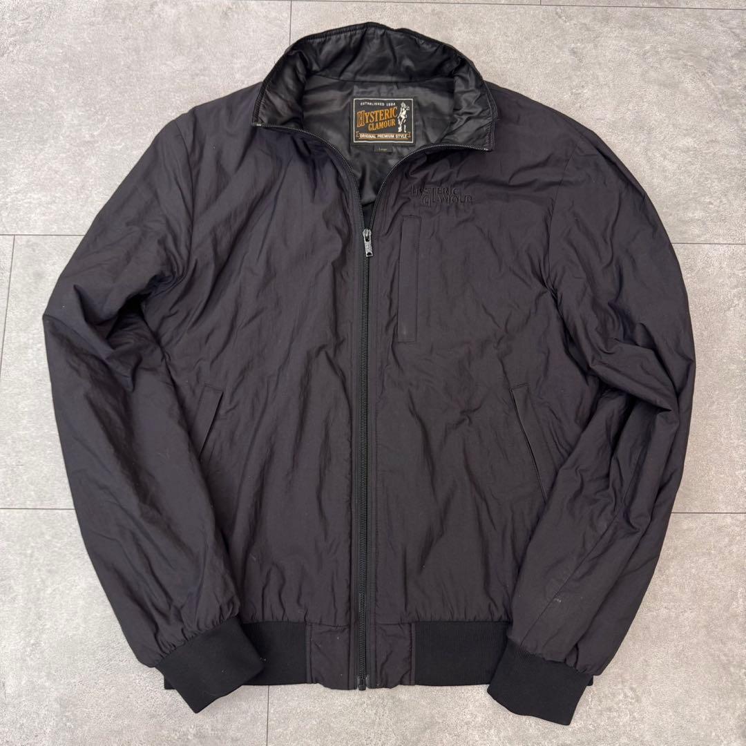 【希少】HYSTERIC GLAMOUR ナイロンジャケット 黒 サイズL