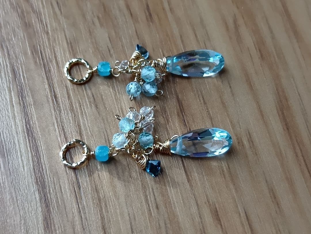 591/14kgf高品質ラブラド♡とピンクアメジストのチャーム