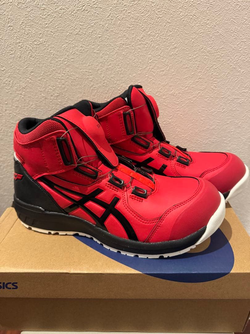 アシックス　ウィンジョブ　CP304 BOA 25.5cm レッド/ブラック