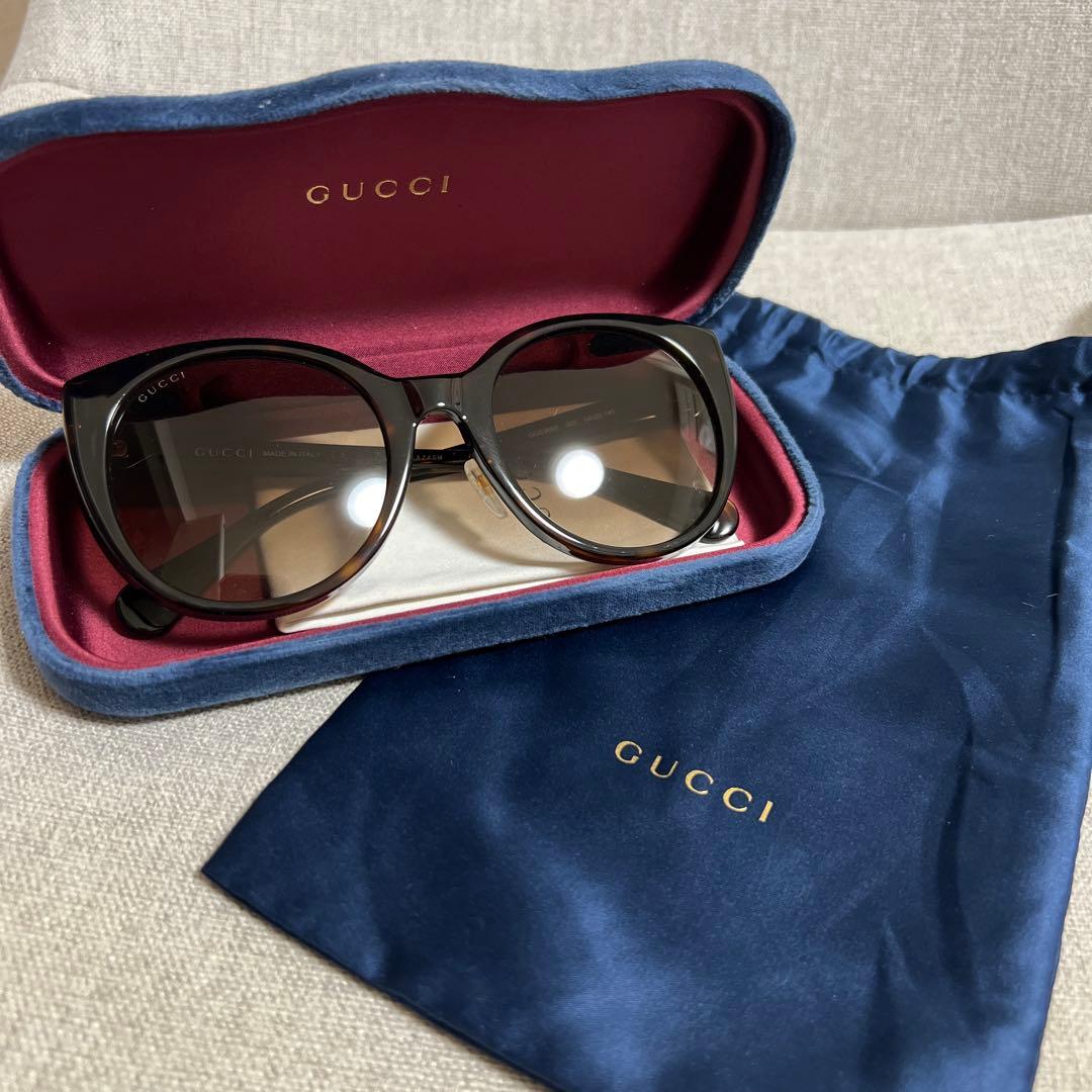 【美品】GUCCI サングラス UV加工 べっ甲 フォックス