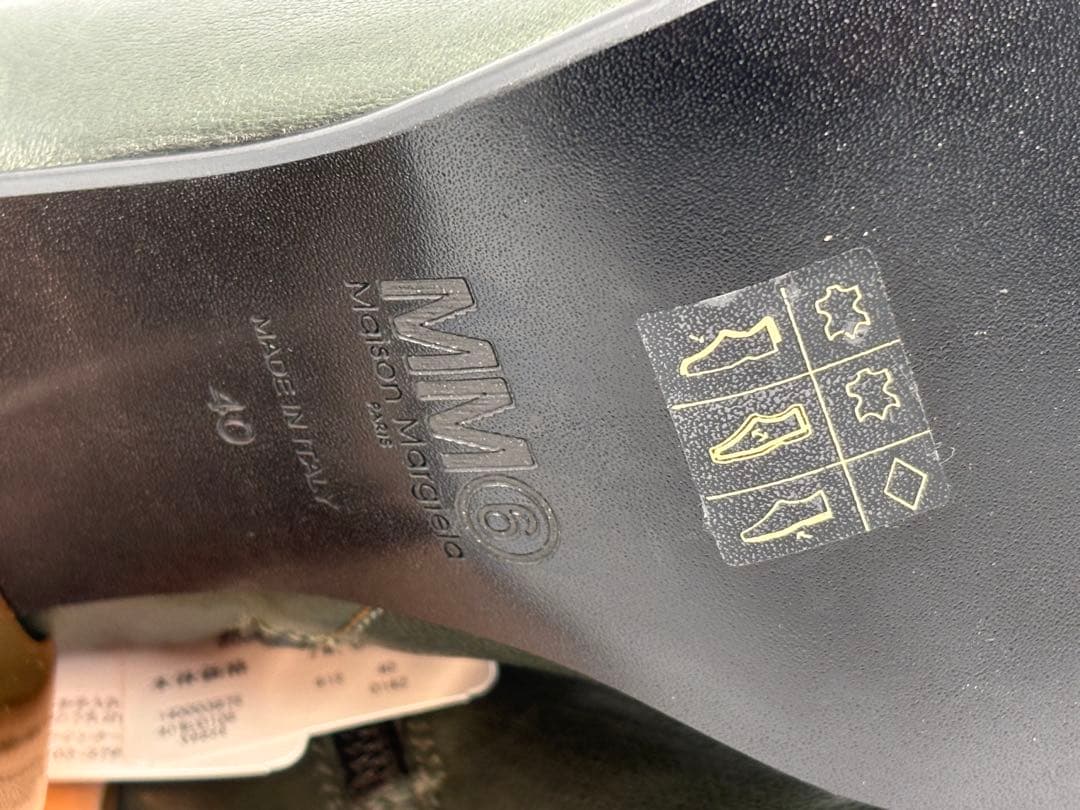 MM6 Maison Margiela レザー ショートブーツ