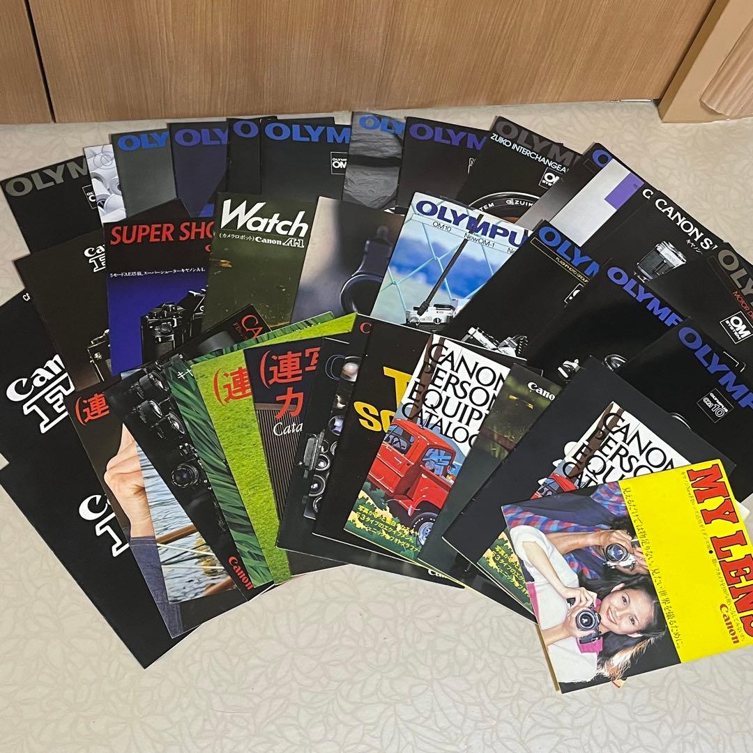 希少 大量 キャノン・オリンパス・ニコン・ミノルタ カタログセット　100冊以上