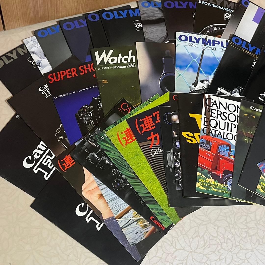 希少 大量 キャノン・オリンパス・ニコン・ミノルタ カタログセット　100冊以上