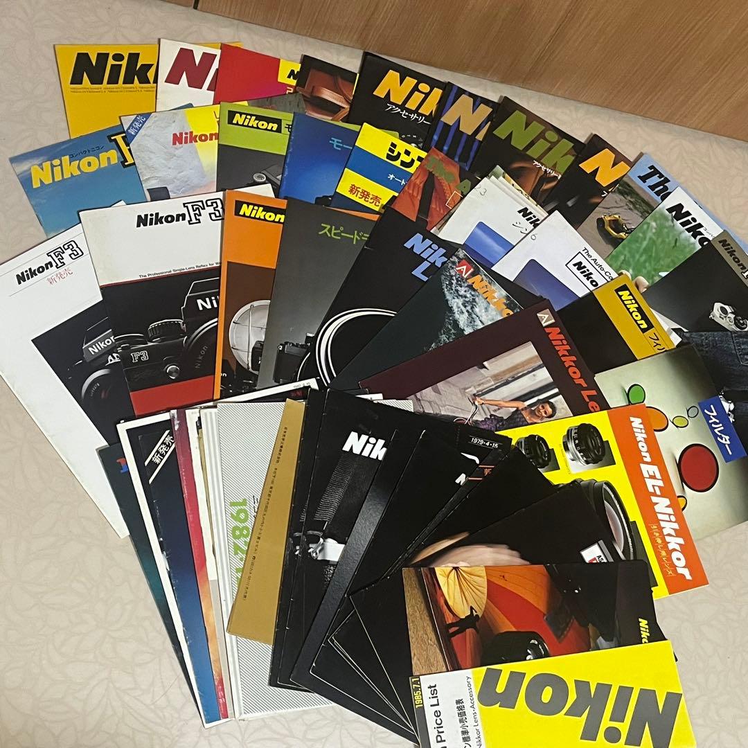 希少 大量 キャノン・オリンパス・ニコン・ミノルタ カタログセット　100冊以上