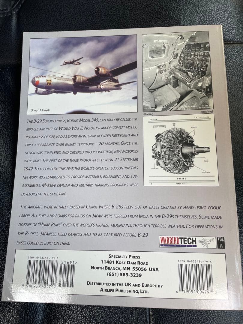 洋書 Boeing B-29 Superfortress Warbird Tech