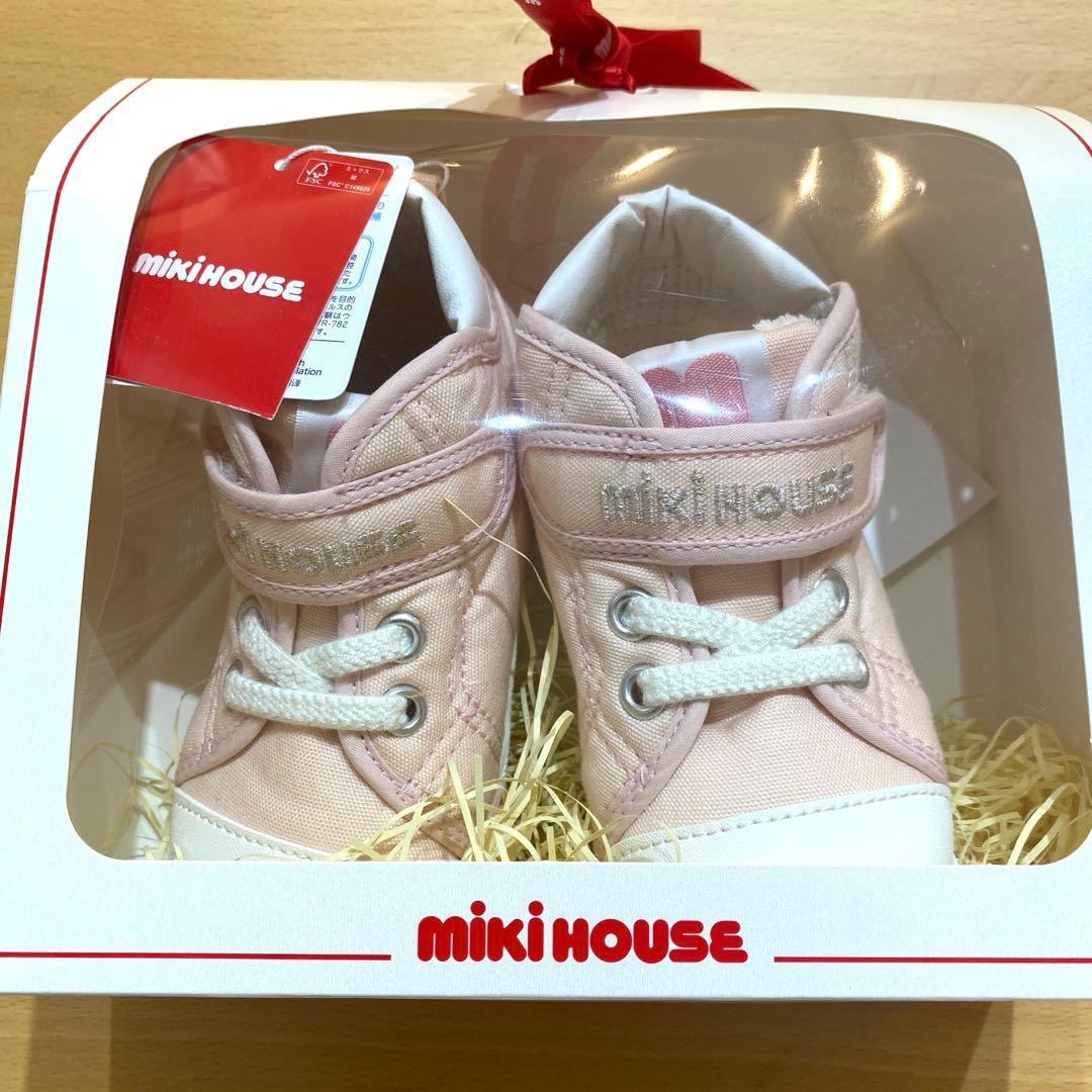 【ミキハウス】ピンク　13.5センチ　新品未使用