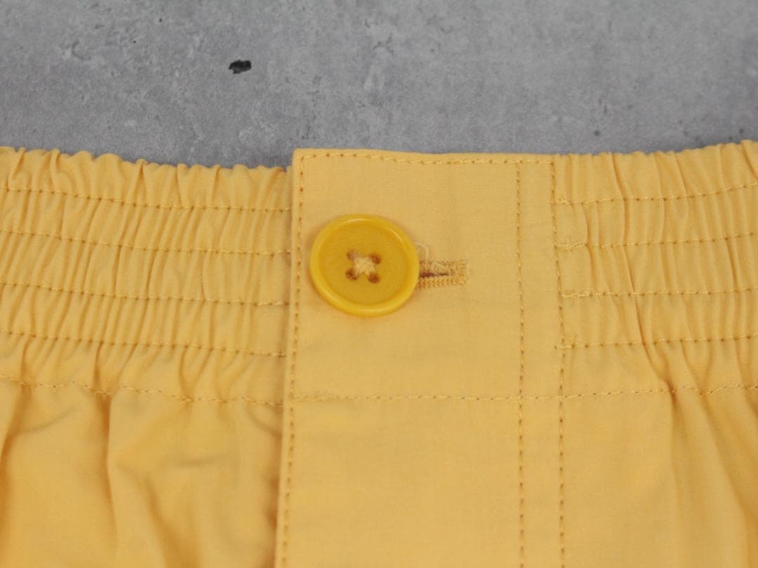 ▲HERMESエルメス ショートパンツ ボタンホック コットン イエロー