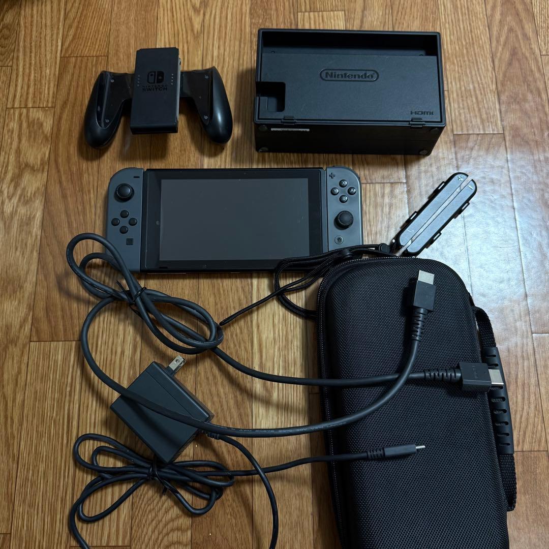 Nintendo Switch 本体 セット　プロコン2個付き　グレー