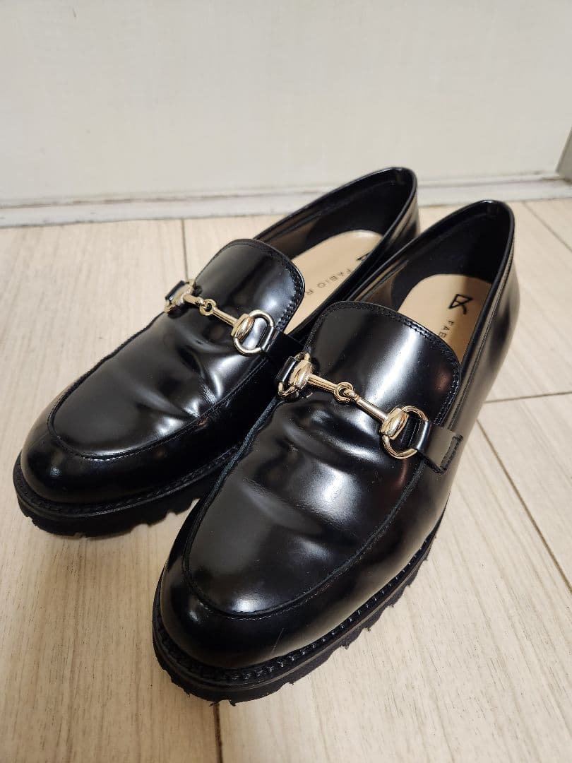 FABIO RUSCONI ブラックローファー★37