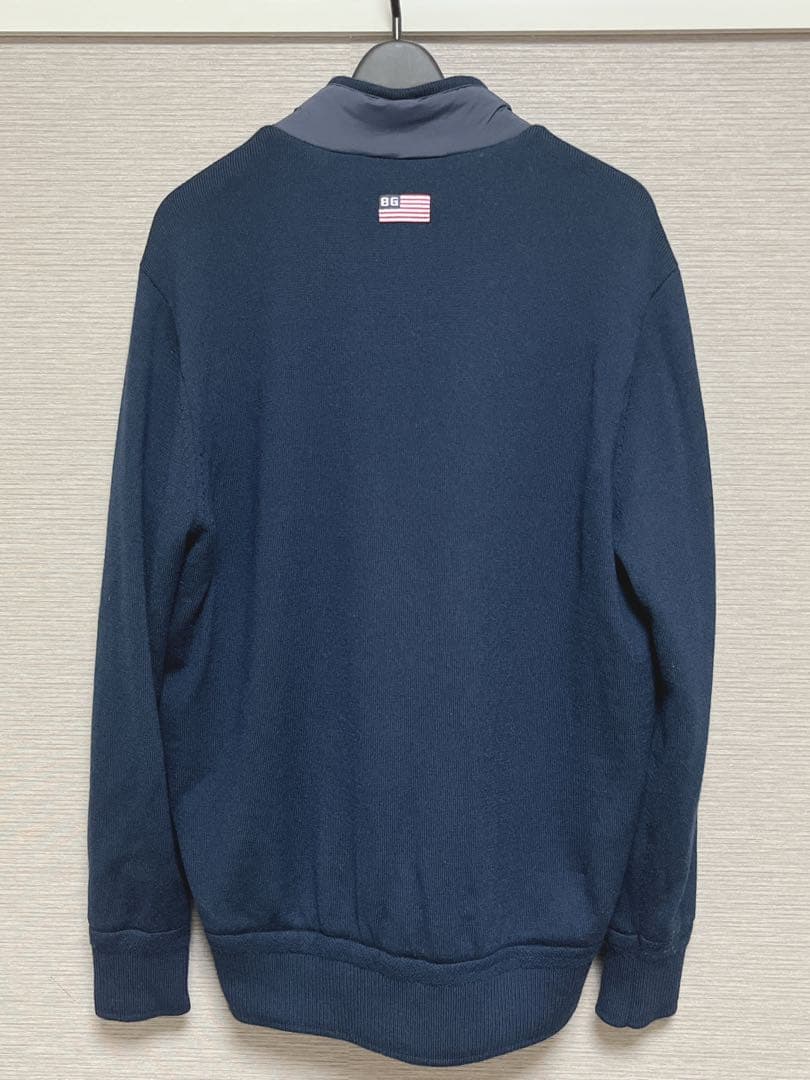 美品★ ブリーフィング/ ハイブリッド キルティングジャケット ゴルフウェア L