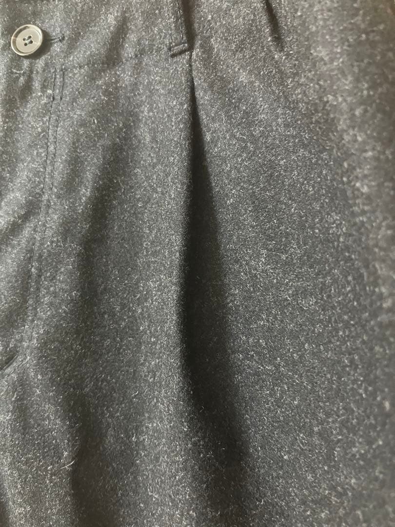 コムデギャルソンシャツ　ウールテーパドパンツ20AW