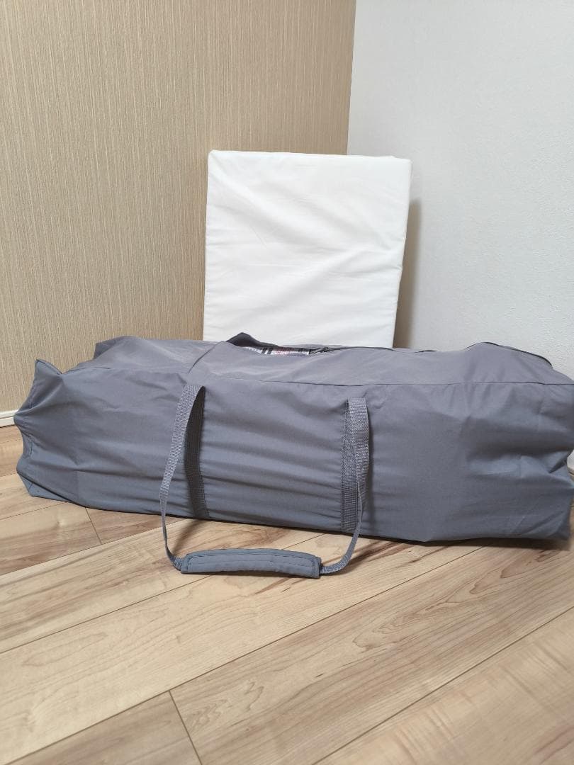 【美品】Aprica　ココネルエアーAB　グレーベア　ベビーベッドマット付き