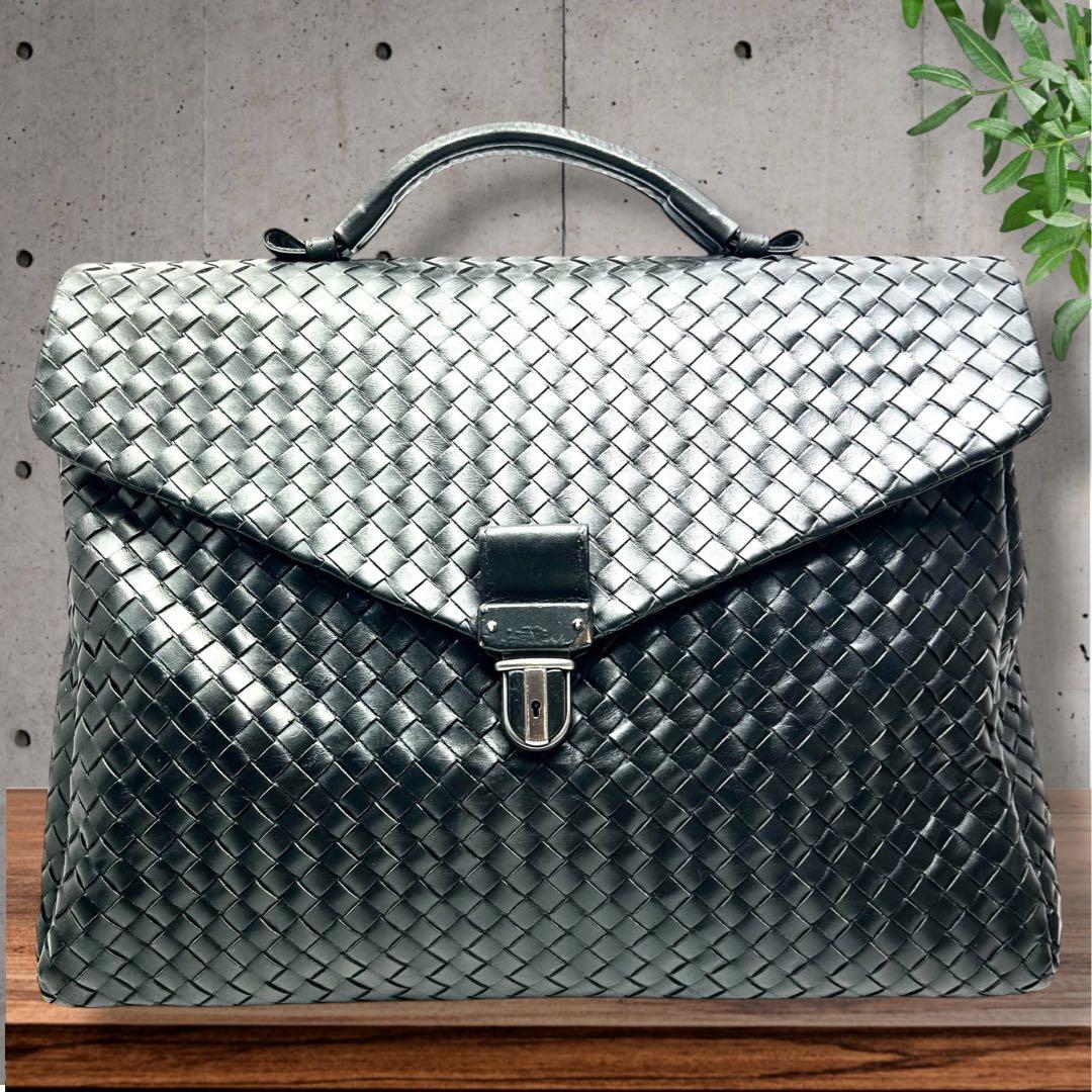 BOTTEGA VENETA ボッテガヴェネタ　ビジネスバッグ　黒　A4収納