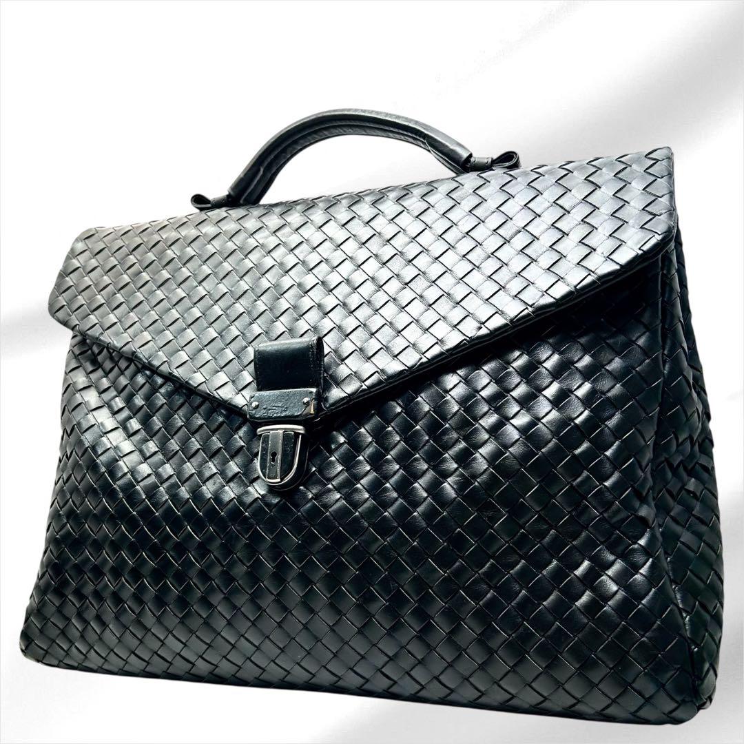 BOTTEGA VENETA ボッテガヴェネタ　ビジネスバッグ　黒　A4収納