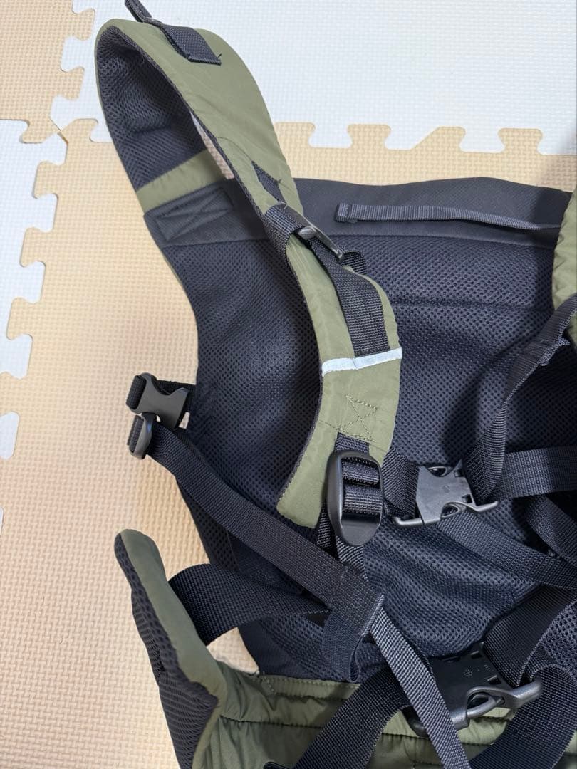 【美品】THE NORTH FACE 抱っこ紐 オリーブグリーン　ポーチ付き