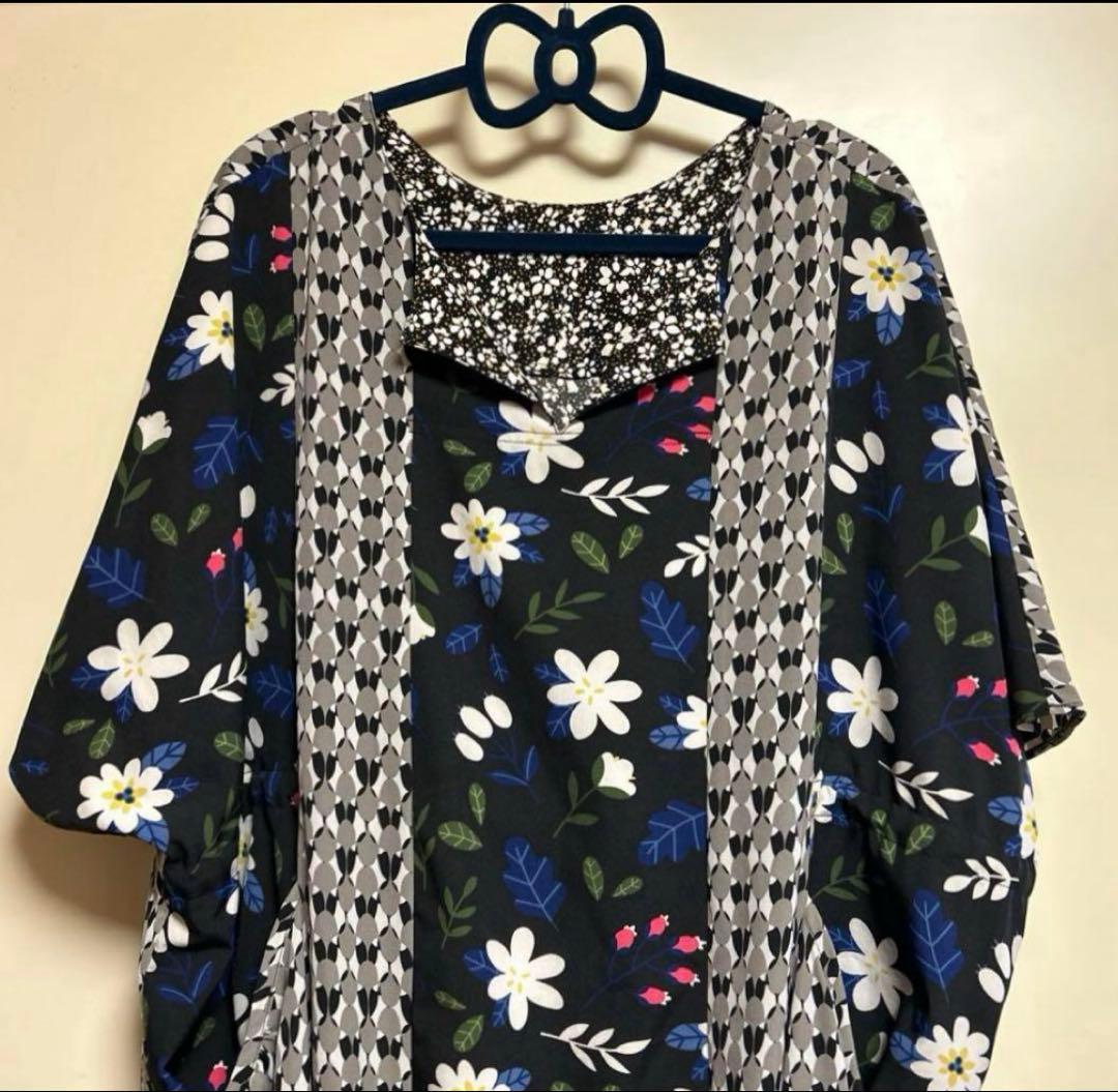 as knou as オオラカ　半袖ワンピース【19号】