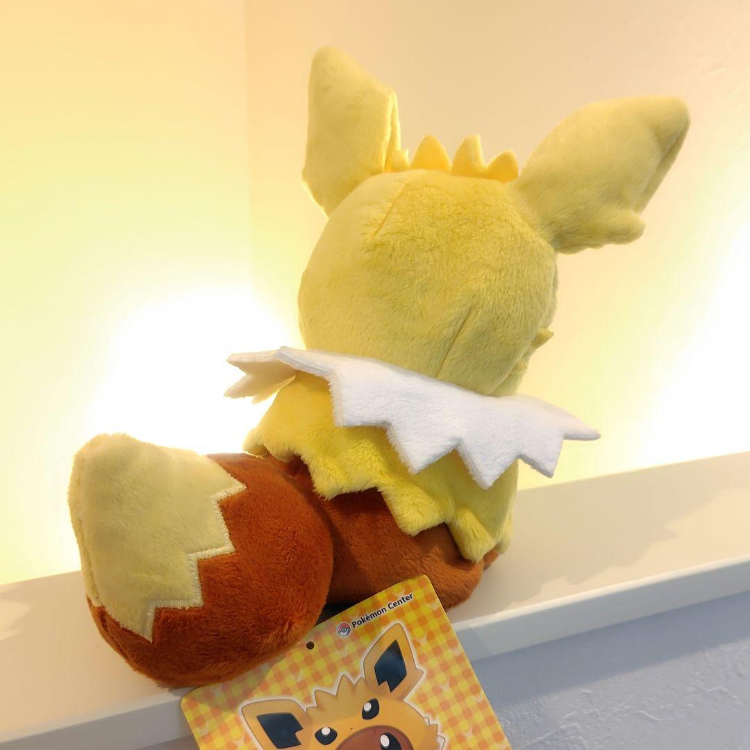 ポケモン サンダースのポンチョを着たイーブイ ぬいぐるみ サンダース イーブイ