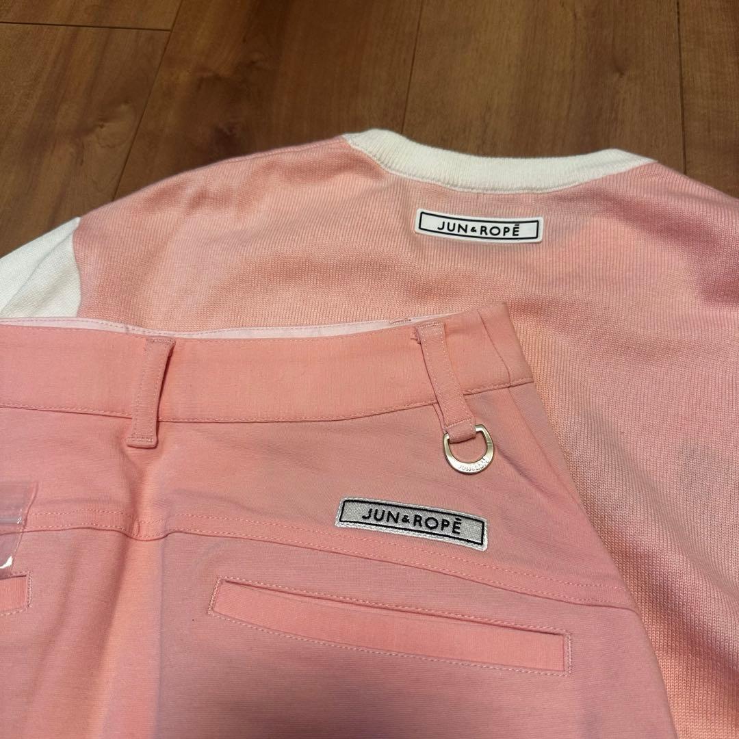 長袖セーター　裏起毛スカート　セットアップ　サイズS 秋冬　ゴルフウェア　保温