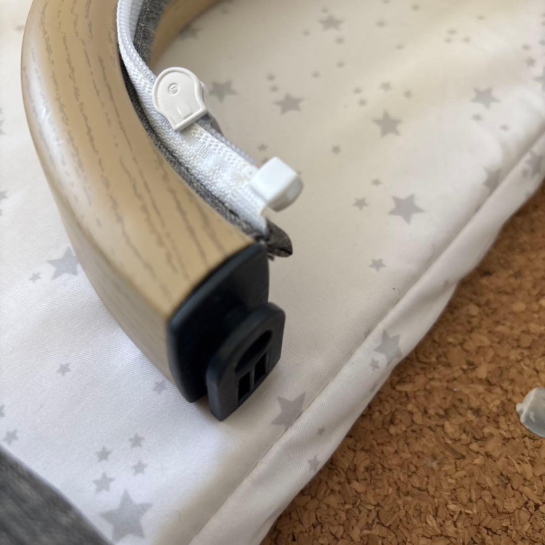 HZDMJ 折りたたみベビーベッド グレー