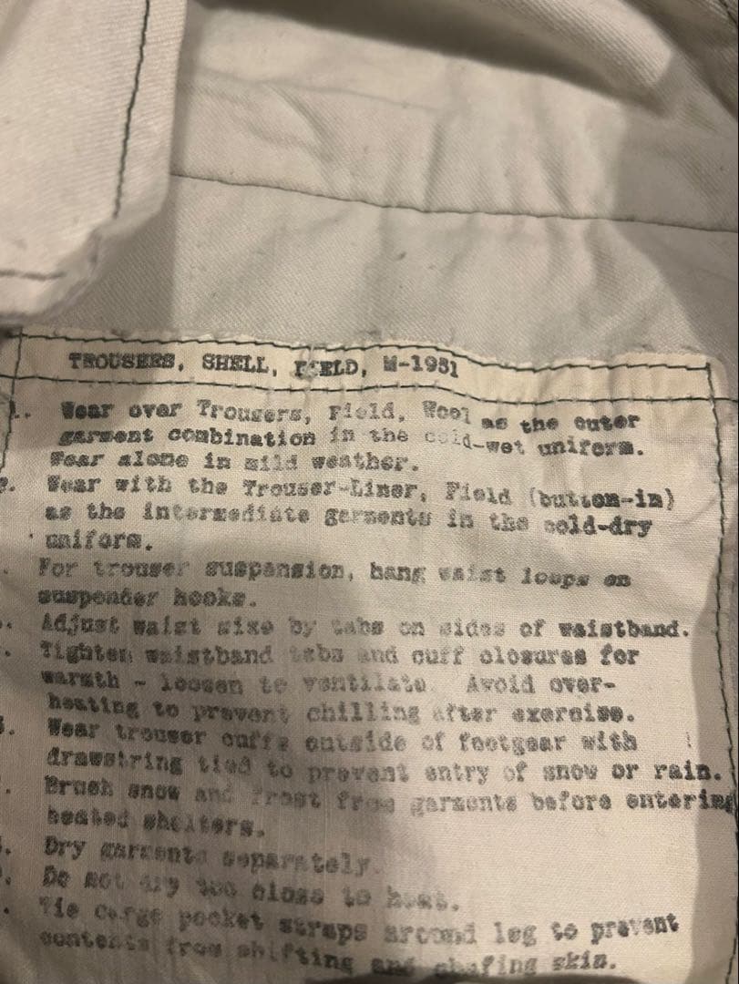 USARMY 50s M-51 field pants M-L ダック地 珍品