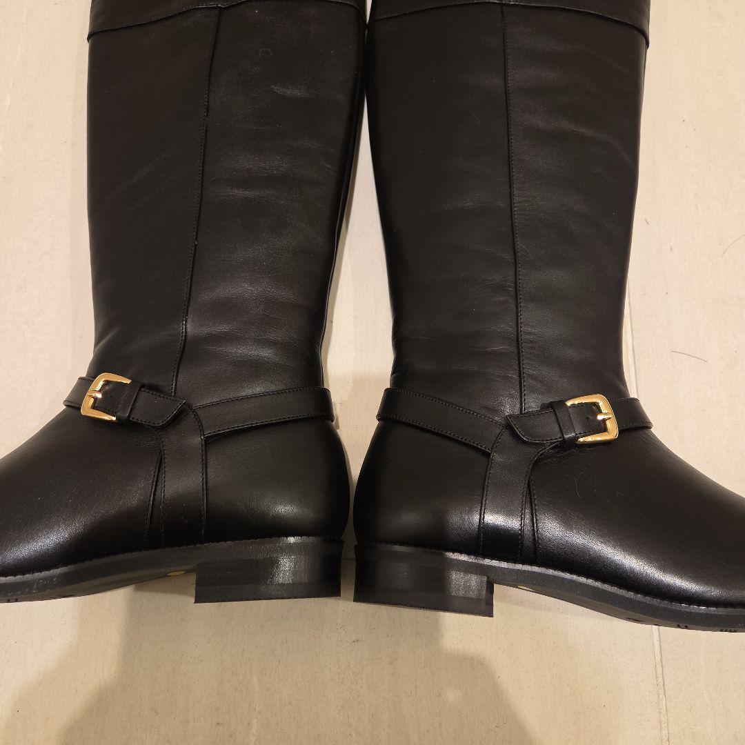 ほぼ未使用　アシックス ジーロ ロングブーツ ジョッキー サイドジップ 24.5