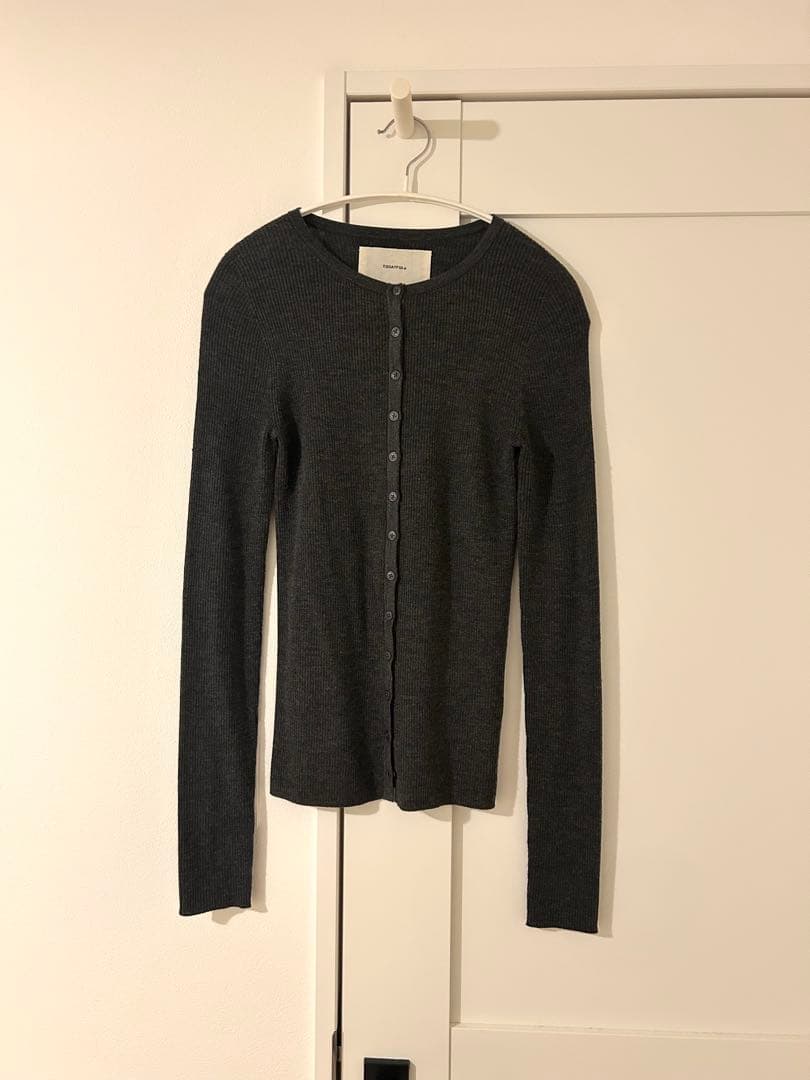 TODAYFUL Silkwool Knit Cardigan チャコールグレー