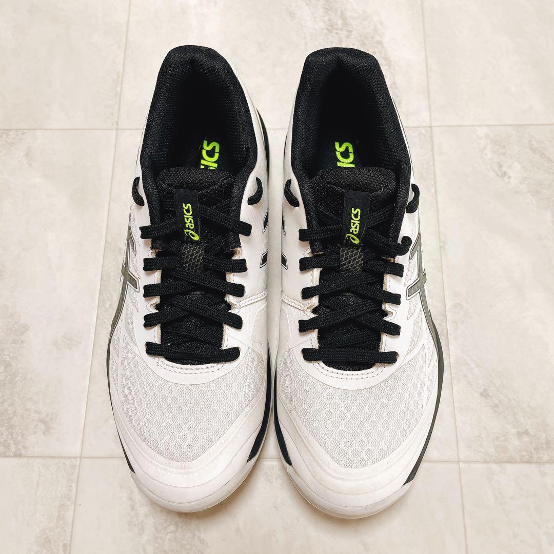 アシックス ゲルタクティック12 バレーボール ホワイト/ブラック 24cm