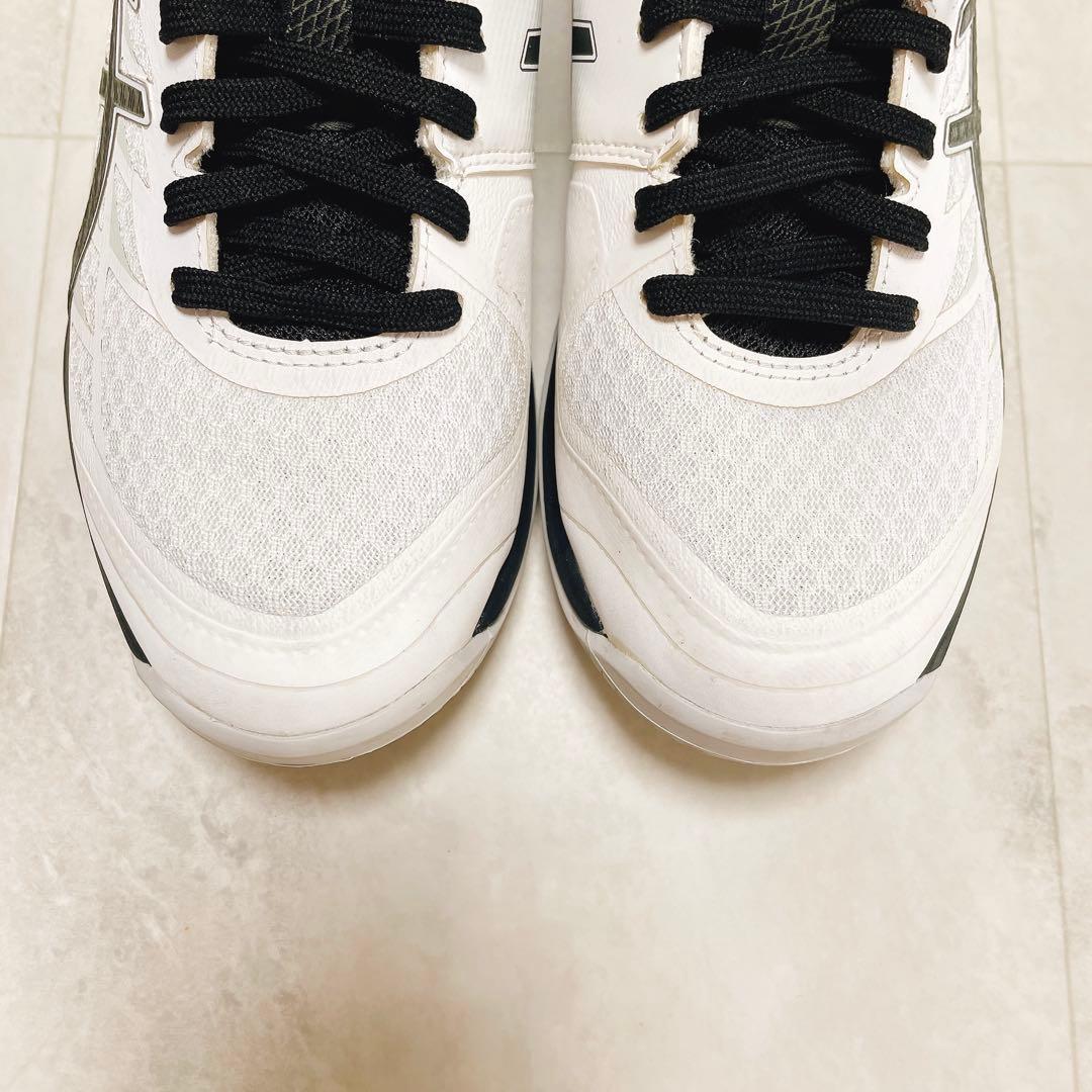 アシックス ゲルタクティック12 バレーボール ホワイト/ブラック 24cm