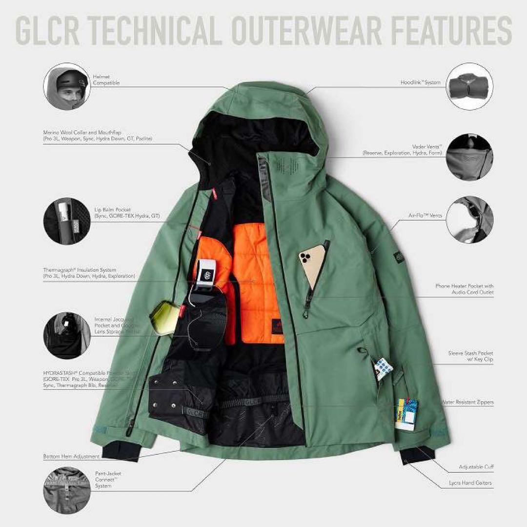 新品未使用 686 スノーボード ウェア Lサイズ ジャケット ブラック