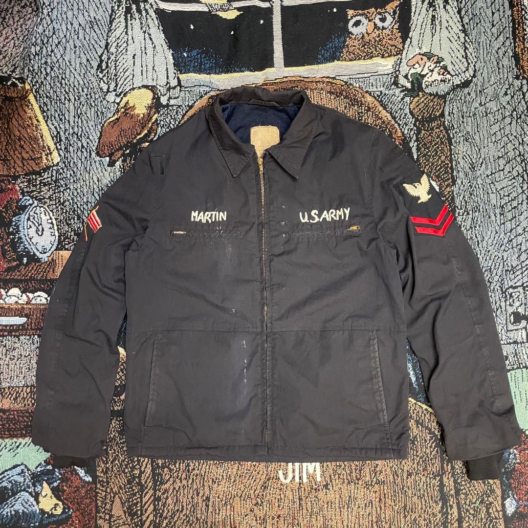 70s USNavy ユーティリティジャケット スーベニアジャケット ベトジャン